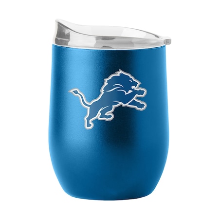 Logo Brands Detroit Lions 16oz Flipside Powder Coat Curved Beverage 611-S16PB-34